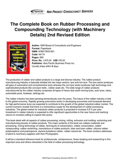 Download Rubber Processing And Compounding Technology Pdf 
