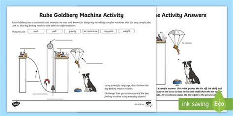 rube goldberg biography worksheet for kids