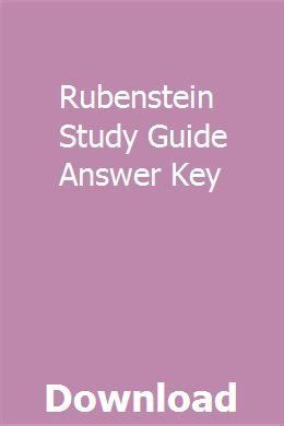 Download Rubenstein Study Guide Answers 