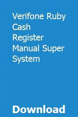 Read Online Ruby Cash Register User Guide 