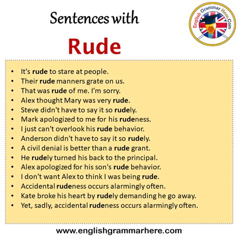rude in english