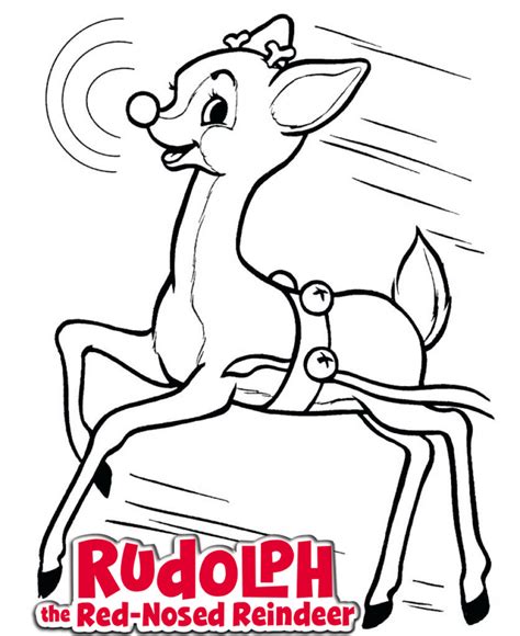 Rudolph Red Nosed Reindeer Coloring Page Free Printable Rudolph The Red Nosed Reindeer Printables - Rudolph The Red Nosed Reindeer Printables