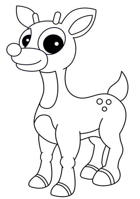Rudolph The Red Nosed Reindeer Coloring Pages Rudolph The Red Nosed Reindeer Printables - Rudolph The Red Nosed Reindeer Printables