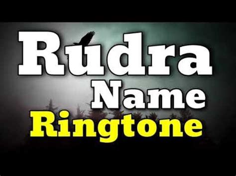 rudra name ringtone s