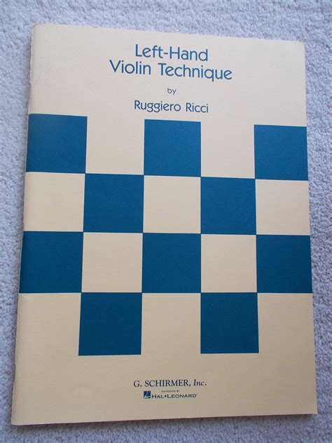 ruggiero ricci left hand violin technique pdf