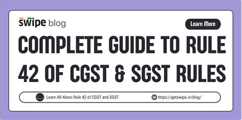 Rule 42 Of Cgst Rules