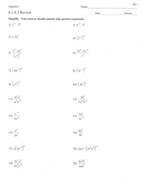 Rule Of Exponents Worksheets Brighterly Quotient Rule For Exponents Worksheet - Quotient Rule For Exponents Worksheet