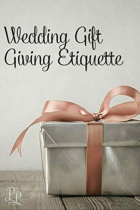 Rules Etiquette For Wedding Gifts