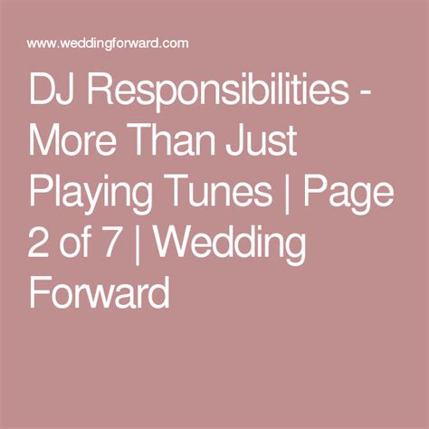 rules for dating a dj