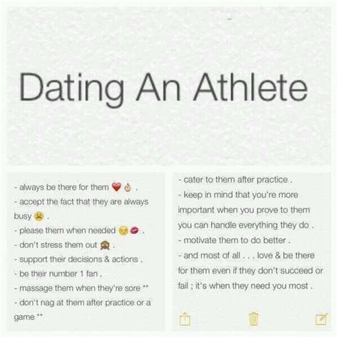 rules for dating pro athlete