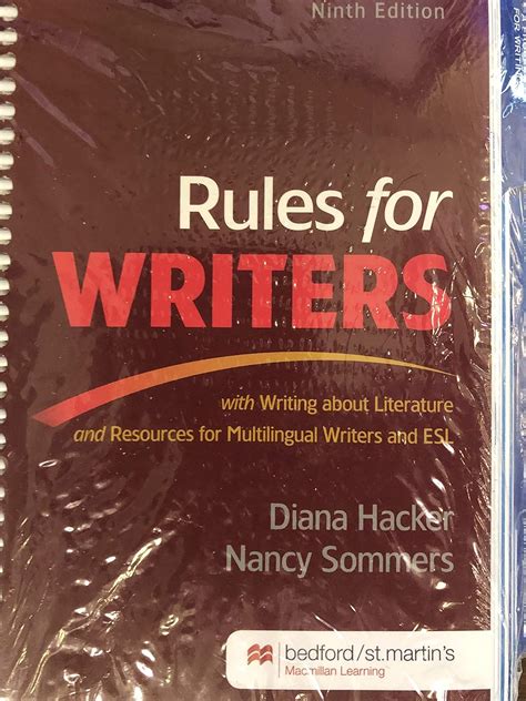 rules for writers 9th edition