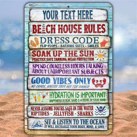 rules of a nude beach