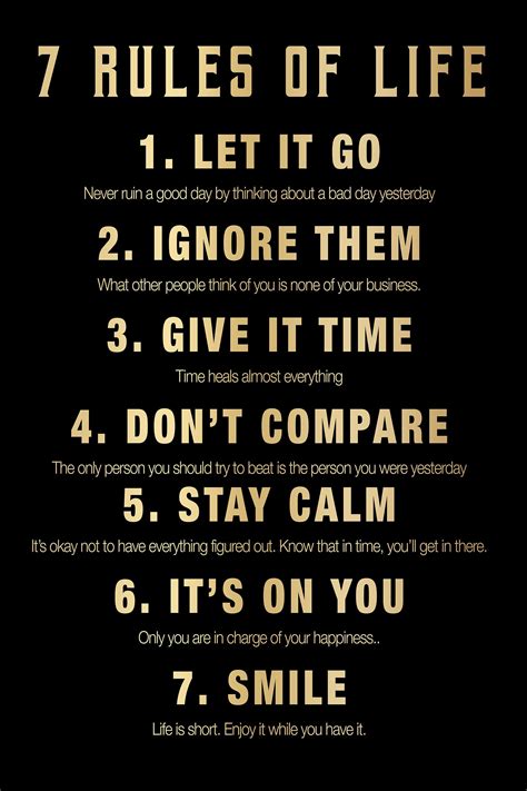 Rules Of Life Quotes