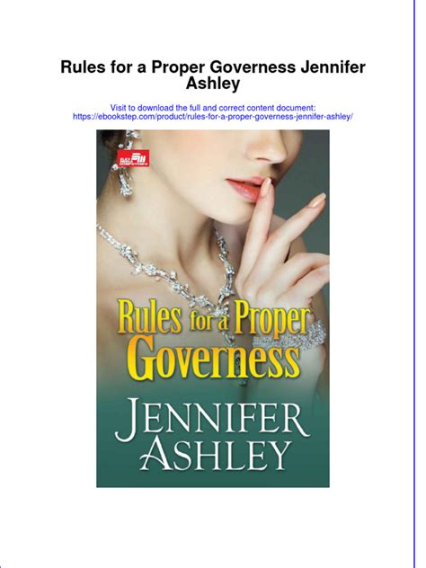 Read Rules For A Proper Governess 
