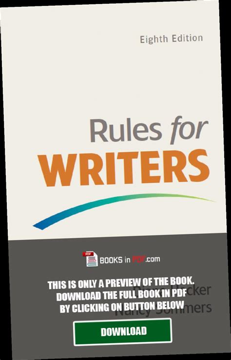 Full Download Rules For Writers 8Th Edition 