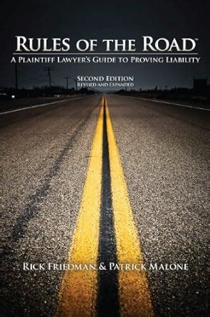 Download Rules Of The Road A Plaintiff Lawyers Guide To Proving Liability 