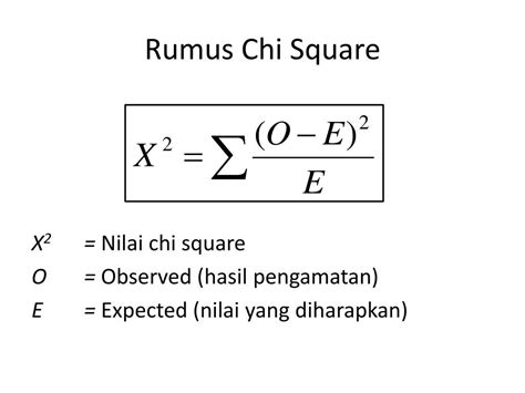 Rumus Chi Square