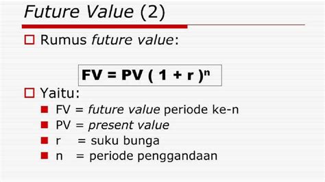 Rumus Future Value