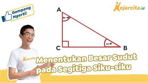 rumus mencari sudut segitiga siku siku