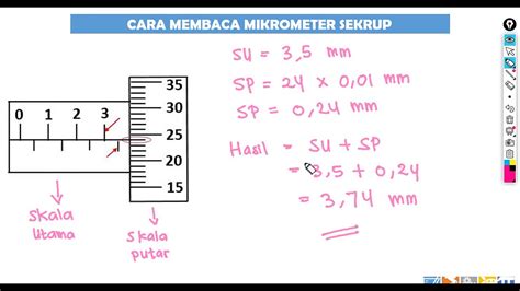 Rumus Mikrometer Sekrup