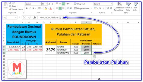 rumus pembulatan excel | 4 Cara Mudah Membulatkan Angka di Excel