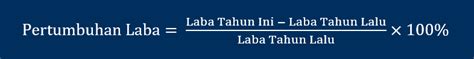rumus pertumbuhan laba