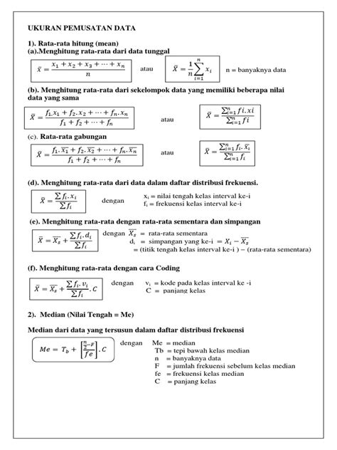 rumus rumus statistika