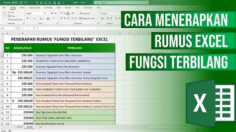 rumus terbilang di excel | Rumus Terbilang Excel Manual Tanpa Macro Untuk