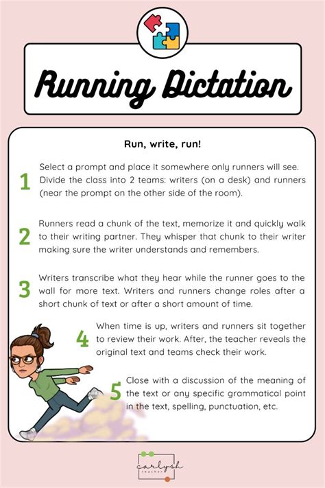 Running Dictation Adaptations