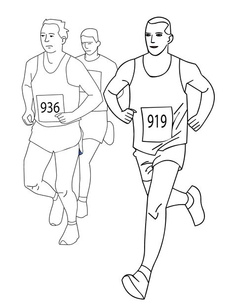 running man coloring