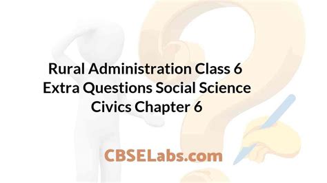 Rural Administration Class 6 Extra Questions Answers