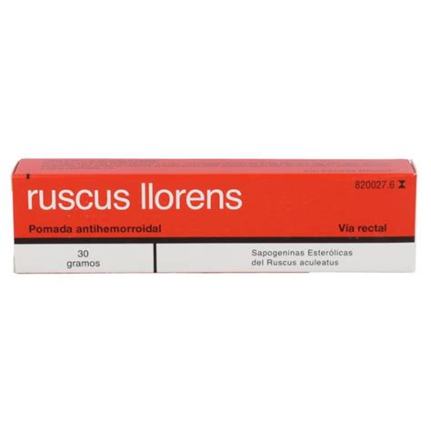 Ruscus Llorens Pomada Rectal