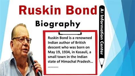 ruskin bond autobiography vs biography