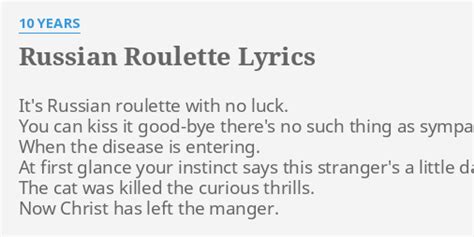 russian roulette 10 years lyrics