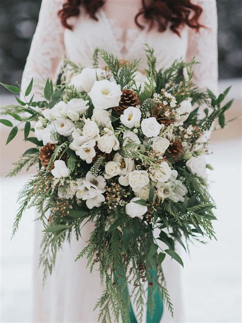 Rustic Winter Wedding Bouquets