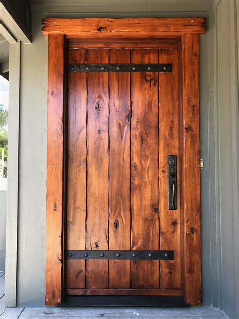 Rustic Wood Front Door