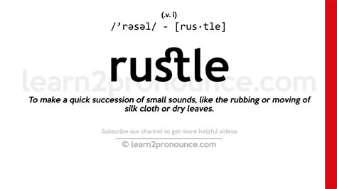 Rustle Definition