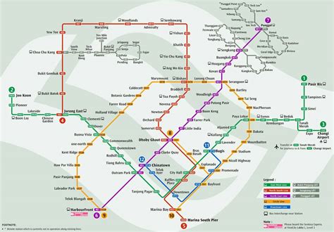 RUTE MRT SINGAPORE 📶 Singapore MRT Map - Land Transport Guru