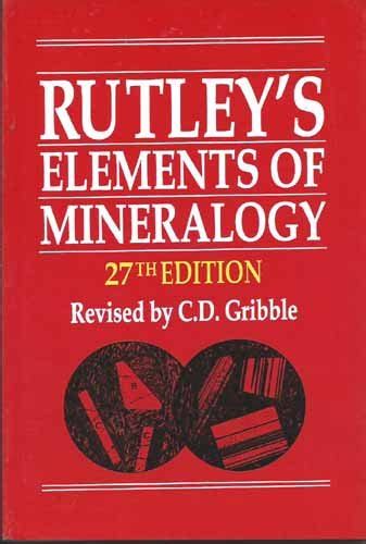 Full Download Rutleys Elements Of Mineralogy 27Th Edition Pdf 
