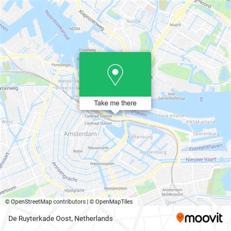 ruyterkade oost amsterdam map netherlands