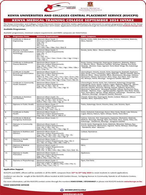 rvist september courses intake