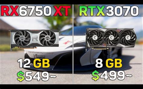 rx 6750 vs 3070