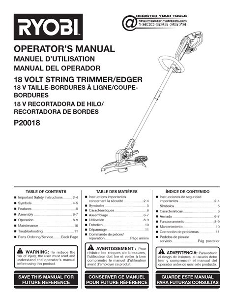 Ryobi Trimmer Manual