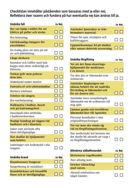 säkerhetskontroll bil checklista