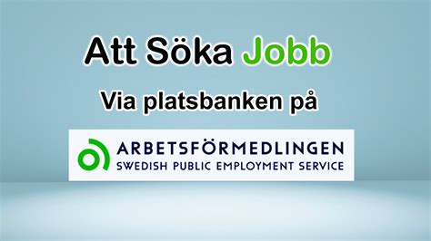 söka jobb arbetsförmedlingen göteborg
