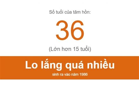 số tuổi tâm.hồn | Trc nghim Tui tm hn ca bn