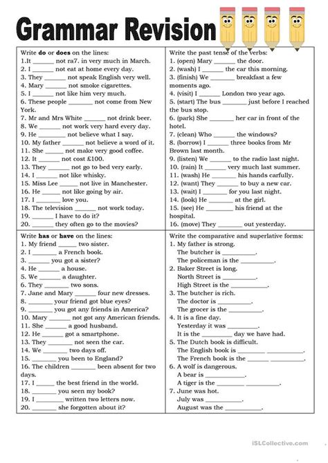 S 2 English Revision Exercises Unit 1 Basic Basic Sentence Patterns Exercises With Answers - Basic Sentence Patterns Exercises With Answers