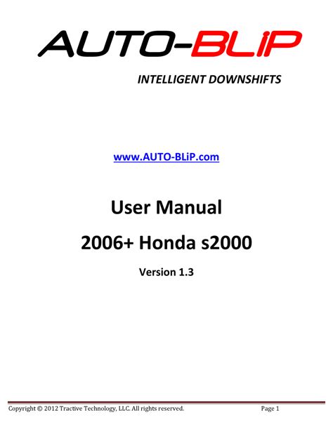 Read Online S2000 Manual User Guide 