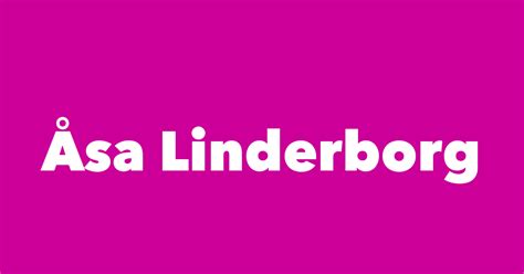 åsa Linderborg Lämnad