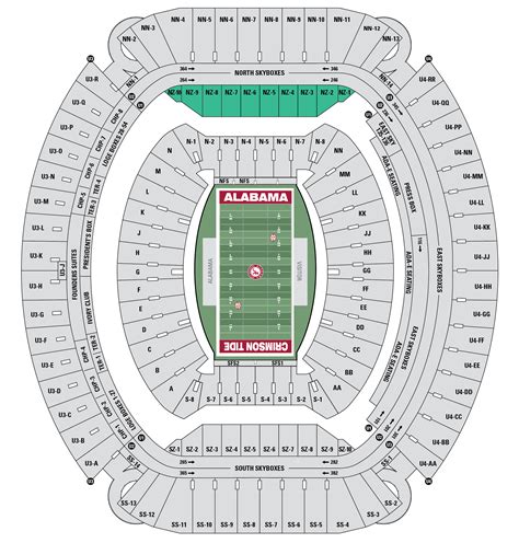 Saban Field Seating Chart
